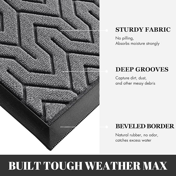 Yimobra Large Door Mat Outside Entrance 47x24, Waterproof Heavy Duty Outdoor - Image 4