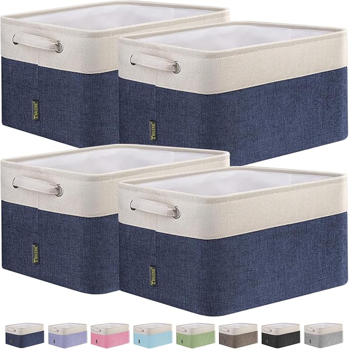 BALEINE 4 Pack Fabric Storage Bins by BALEINE