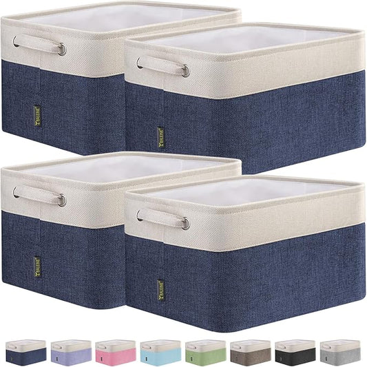BALEINE 4 Pack Fabric Storage Bins by BALEINE