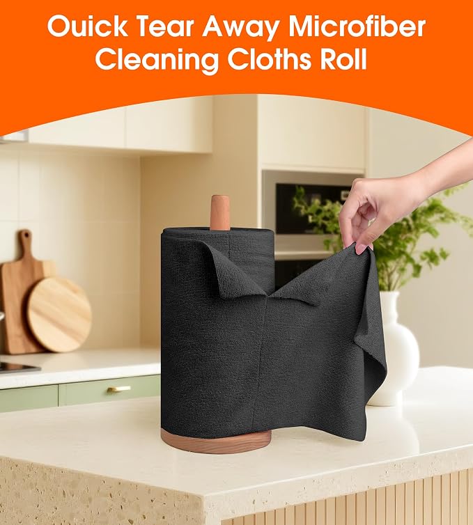 Roll of Microfiber Cleaning Cloth –100 Pack, Tear Away Microfiber Towels - Image 5