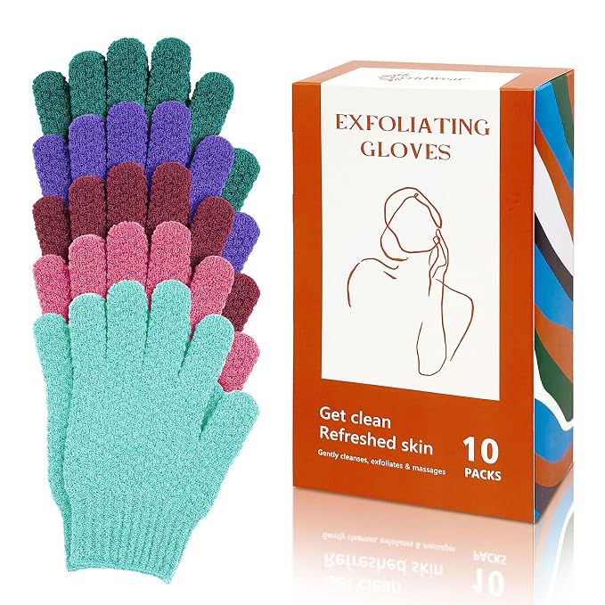 Evridwear Exfoliating Dual Texture Bath Gloves by Evridwear