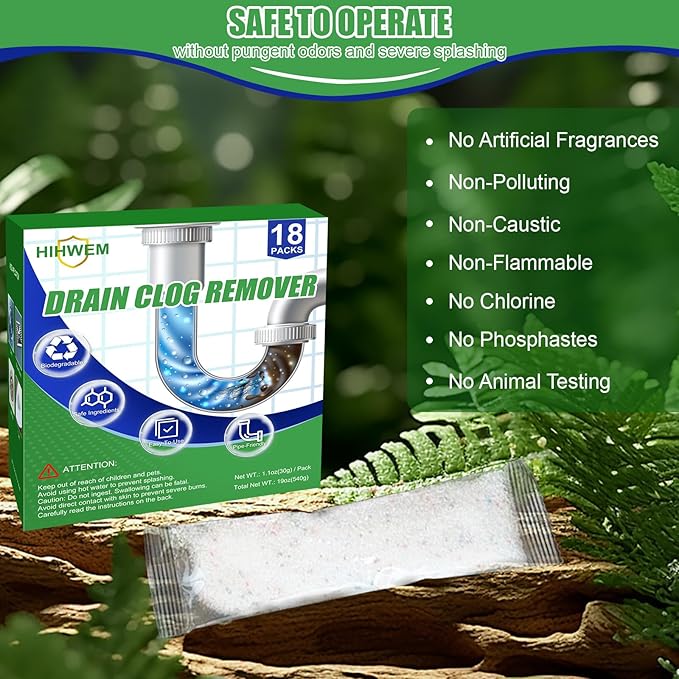 Drain Clog Remover Powder Sink Drain Cleaner - Image 6
