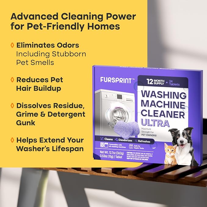 Washing Machine Cleaner Tablets Ultra – 40% Stronger Formula: Designed - Image 4