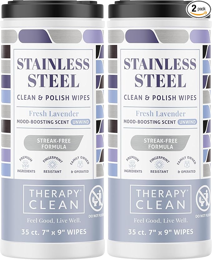 Therapy Stainless Steel Wipes, Dishwasher, and More by TherapyClean