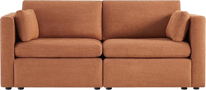 CHITA Small Modular Sectional Fabric Sofa Set, Extra Comfty Loveseat Cloud Couch - Image 4
