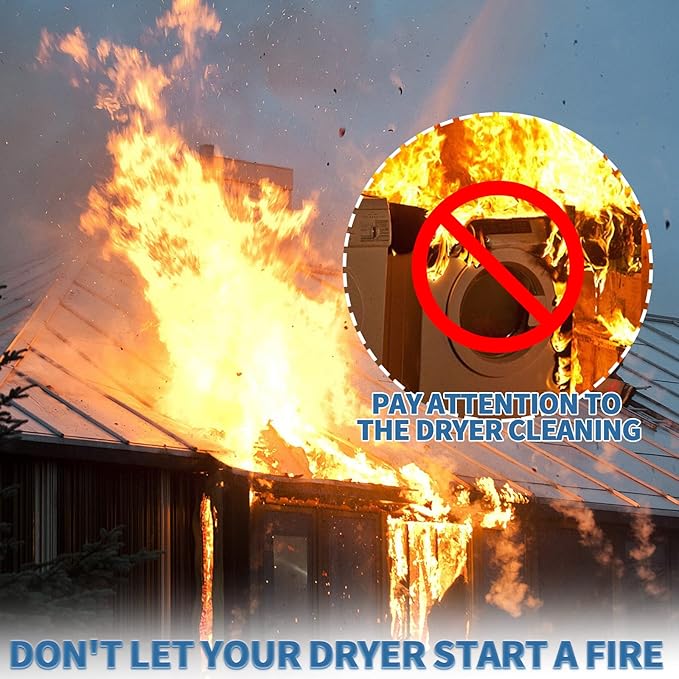 Bluesea 7 Pieces 40 Feet Dryer Vent Cleaner Kit, Reinforced Nylon Dryer Vent - Image 6