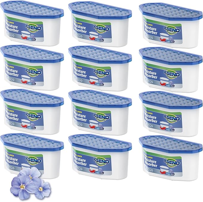 Moisture Absorbers, 12 Pack, Compact Dehumidifier by Ksend
