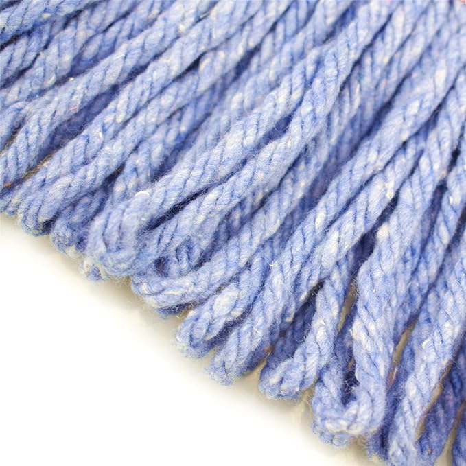 Mop Head Replacement Commercial Heavy Duty String Blue Wet Mop Heads - Image 4