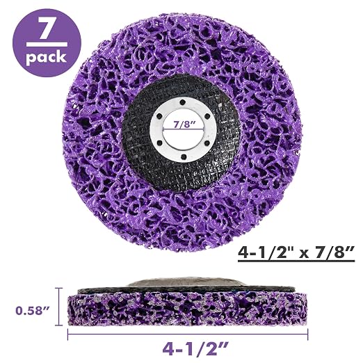 7 Pack Paint Eater Strip Disc Angle Grinder Rust Removal Disc Paint Stripper - Image 3