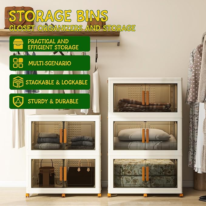 3 Tier Extra Large Stackable Storage Bins - Image 3