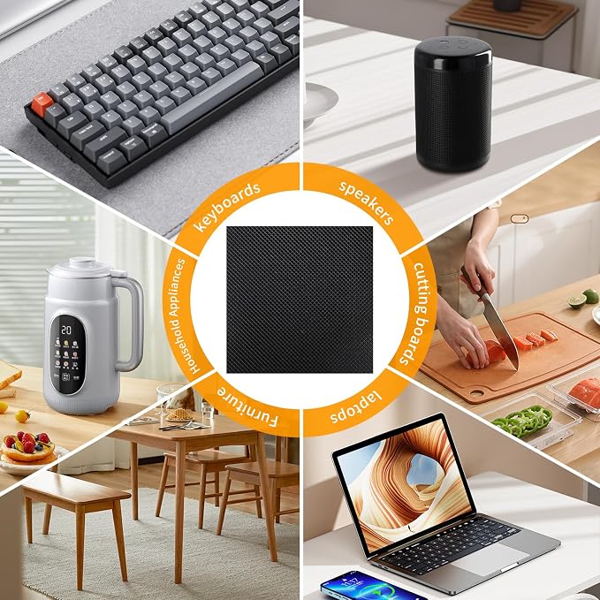 CHUNZEXI Non Slip Furniture Pads 6 PCS 6" x 2", Self Adhesive Rubber Grippers - Image 6