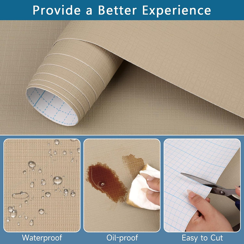 Self Adhesive Shelf Liner, 23.6" x 236.2" Peel and Stick Drawer Lin...