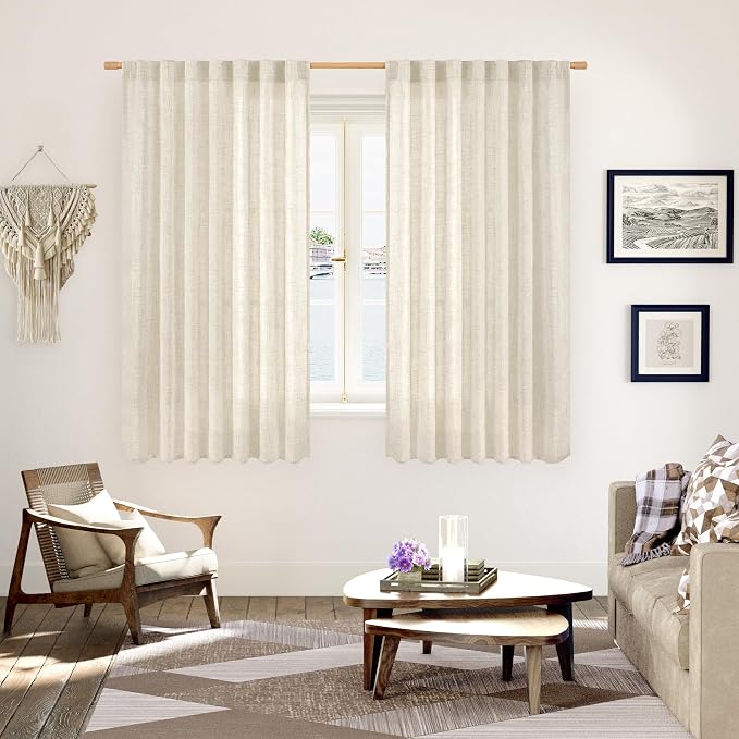 YoungsTex Linen Curtains 60 Inch Wide - Image 2