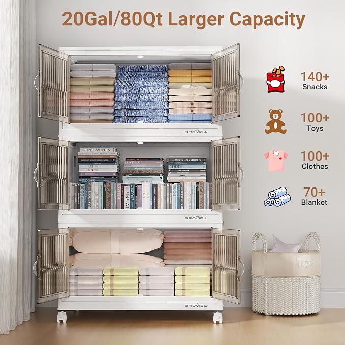 BROVIEW 400Qt Stackable Storage Bins - Image 4