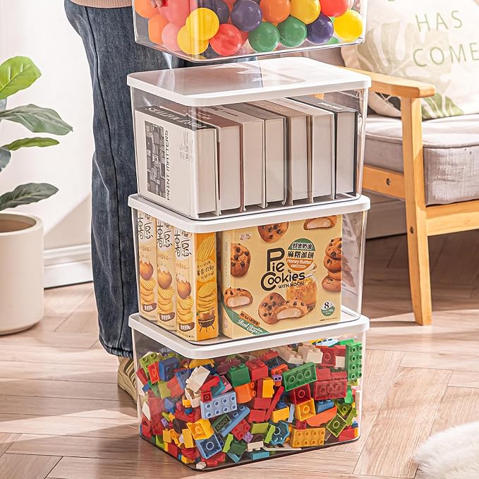 Clear plastic storage bins - Image 5