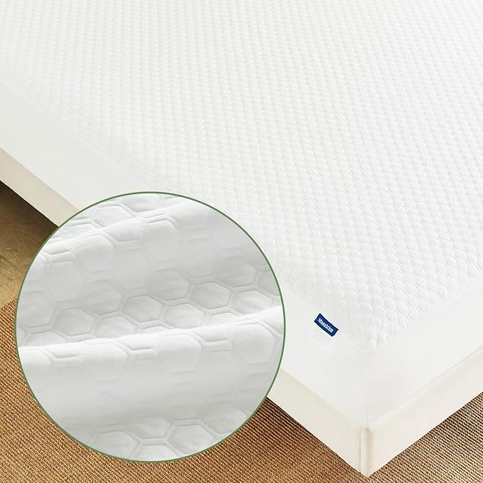 Premium Tencel California King Mattress Protector Cover in White, Natural and by Unknown