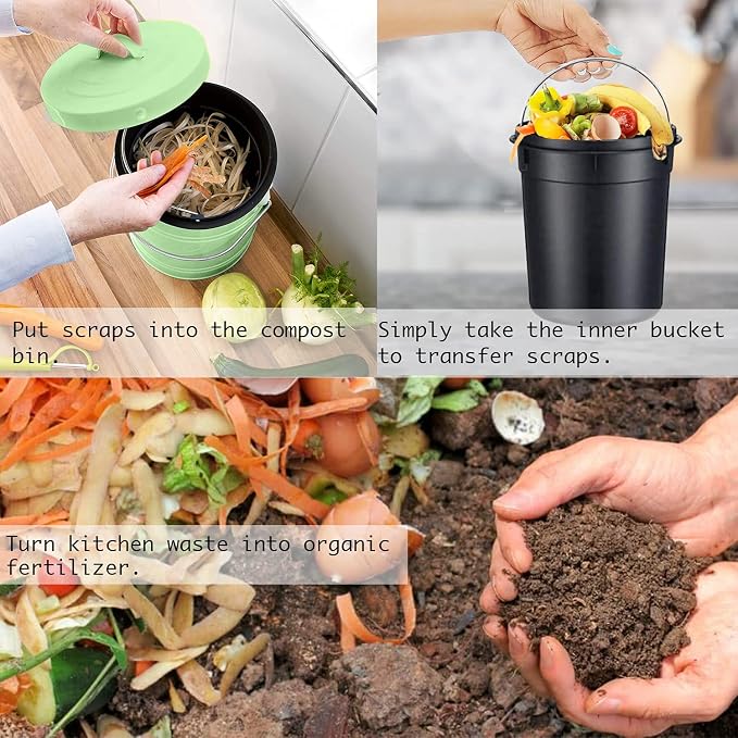 Compost Bin, LALASTAR Countertop Compost Bin - Image 5