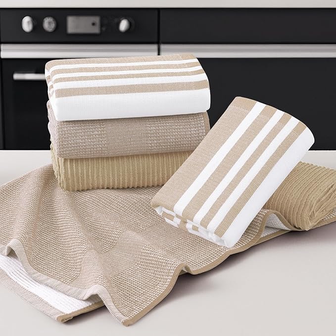 Homaxy Premium Kitchen Towels, Large Cotton 380 GSM Kitchen Hand Towels - Image 5