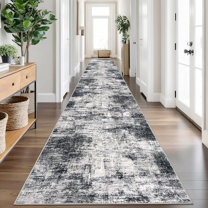 IOHOUZE Abstract Runner Rug 3x18 Ft Extra Long Washable Runners by iOhouze