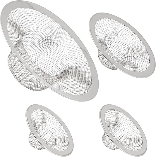 Juvale 4-Pack Stainless Steel Kitchen Sink Drain Strainer by Juvale