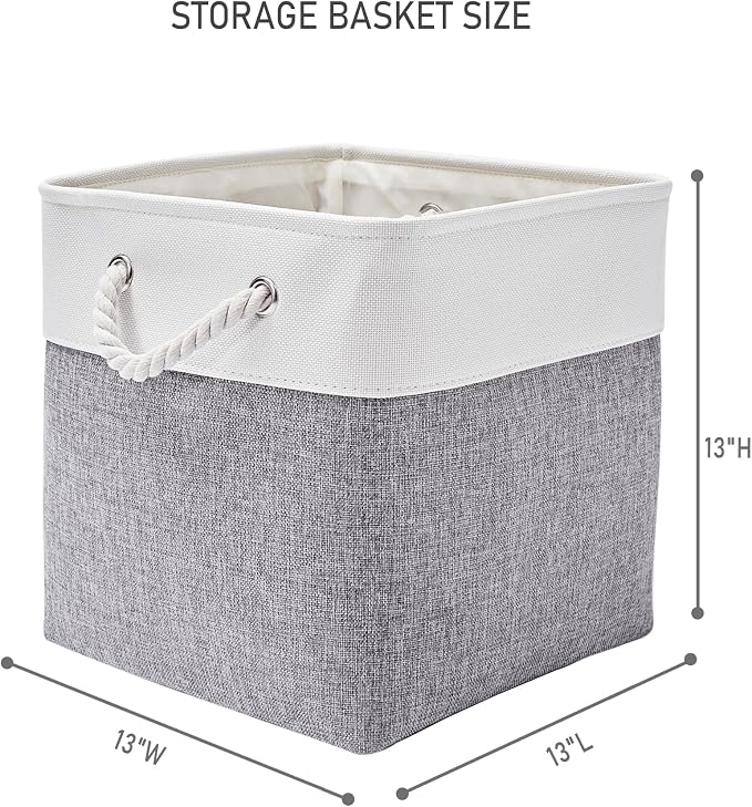 13 x 13 Inch Storage Cubes, 6 Pack Cube Storage Bins - Image 5