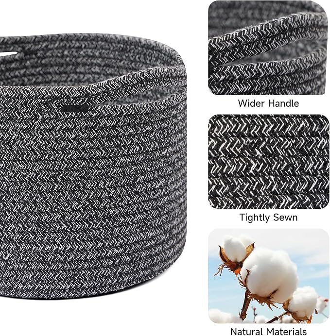 Small Basket for Organizing | Cube Shelf Closet Storage Baskets | 9.7×9.7×7.1” - Image 2