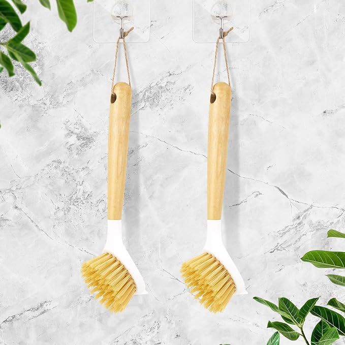 2 Pack Kitchen Scrub Brushes for Cleaning Dish Brush - Image 5