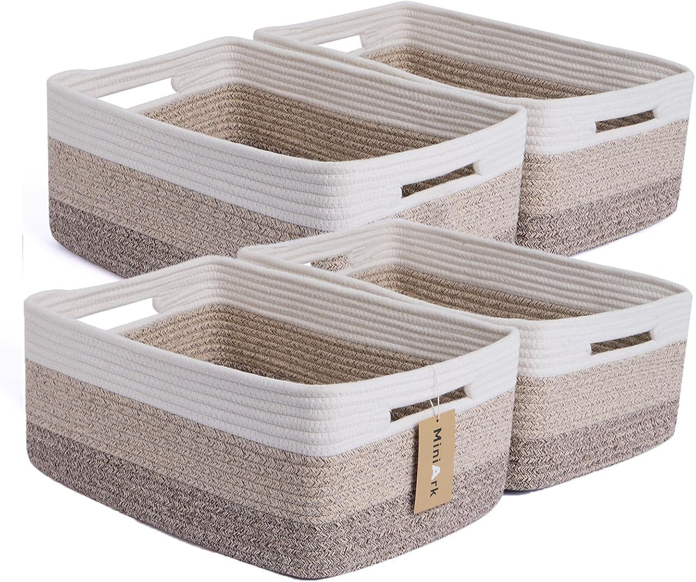 Large Storage Baskets for Organizing, Closet Shelf Baskets for Clothes Blanket