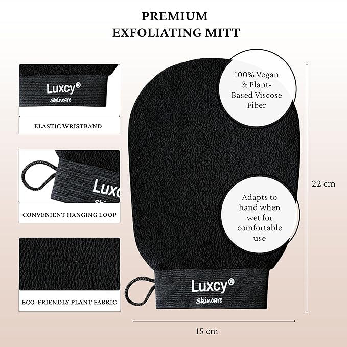 Premium Korean Exfoliating Mitt & Body Scrubber Glove, Viscose Fiber Dead Skin - Image 4