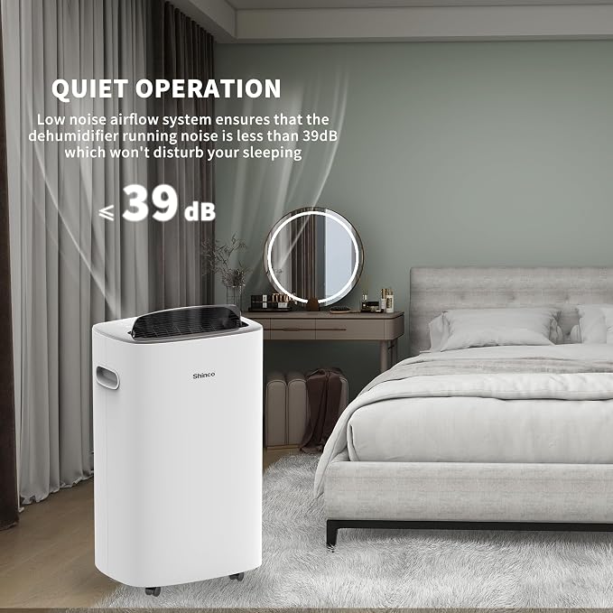 Shinco 86 Pints Dehumidifier for Home and Basements, 5000 Sq.Ft Dehumidifiers - Image 4