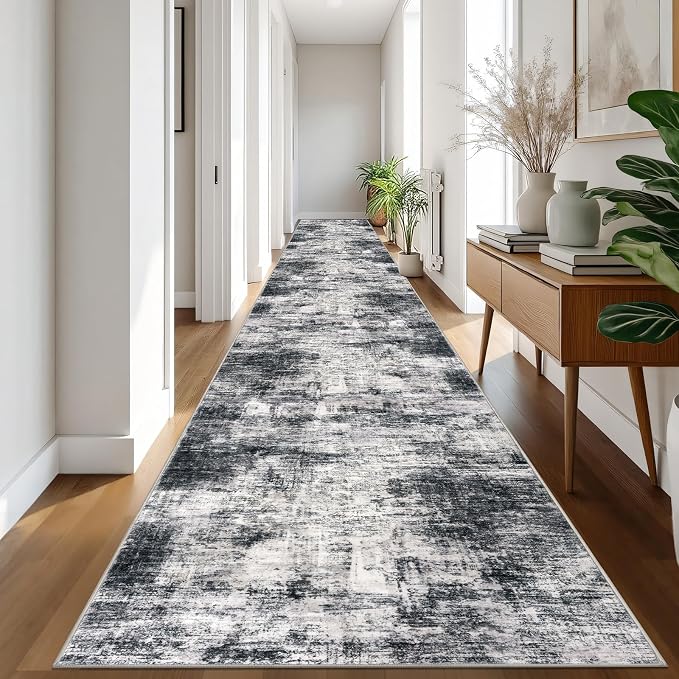 IOHOUZE Abstract Runner Rug 3x20 Ft Extra Long Washable Runners - Image 8