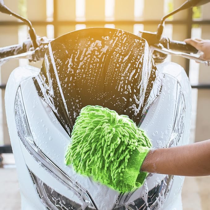 6 Pcs Microfiber Dusting Mitt Gloves Microfiber Washable Dusting Gloves Car - Image 6