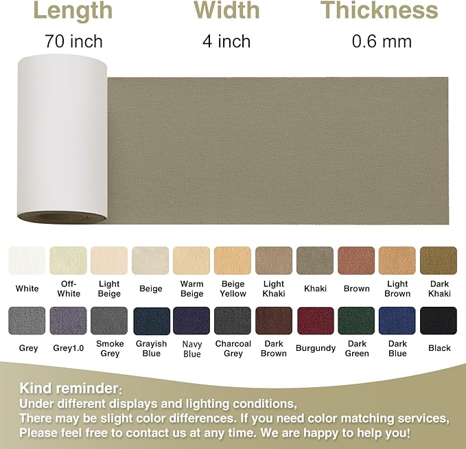 Canvas Repair Tape 4×70 Inch Waterproof Self-Adhesive Fabric Repair Patch - Image 4