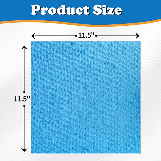 FIXSMITH Microfiber Cleaning Cloth, Shop Towels Bulk, Microfiber Towels - Image 7