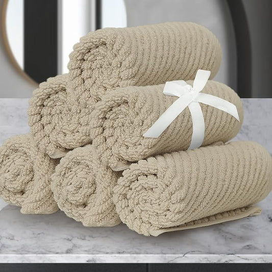 VOOVA & MOVAS Beige Face Cloths, by VOOVAMOVAS