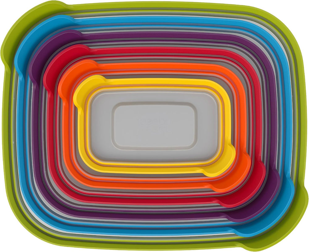 Joseph Joseph Nest Lock Plastic BPA Free Food Storage Container Set with Lock...