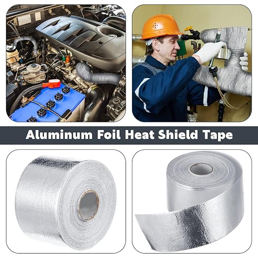 Zonon 2 Rolls Aluminum Foil Tape Heat Shield Tape Barrier Adhesive Reflective - Image 5
