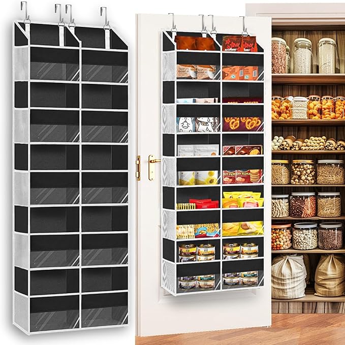 Over the Door Organizer 5 Tiers, Extra Large Behind Door Storage of 10 by Ofiray-home