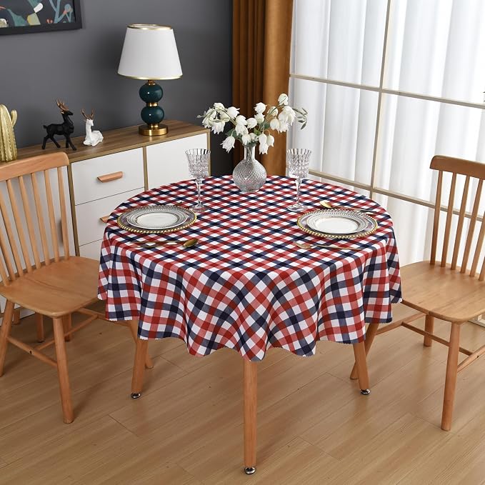 Waterproof Plaid Tablecloth Fabric - Image 8