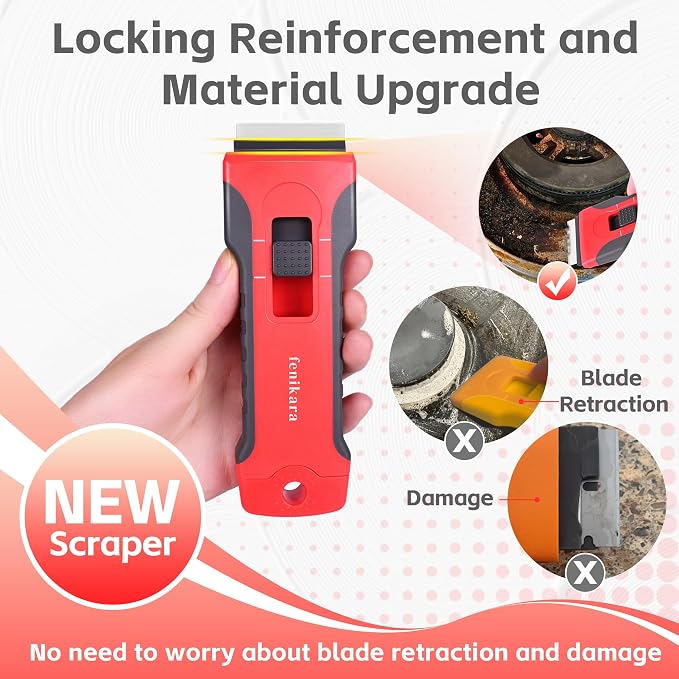 Upgraded Extractable & Magnetic Razor Blade Scraper Tool - Image 2