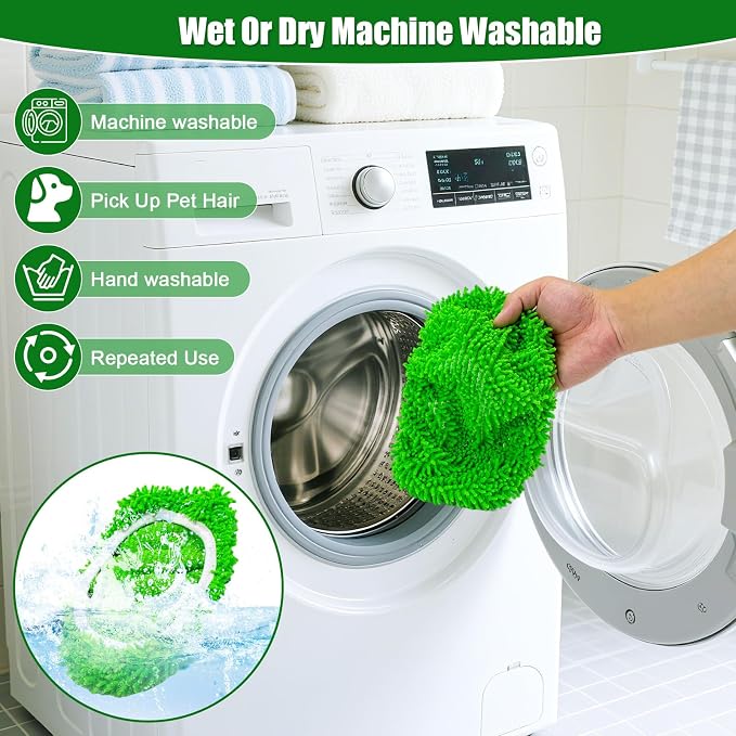 5 Pack Wet Mop Pads Refills for Swiffer Sweeper Mop Microfiber Reusable - Image 6