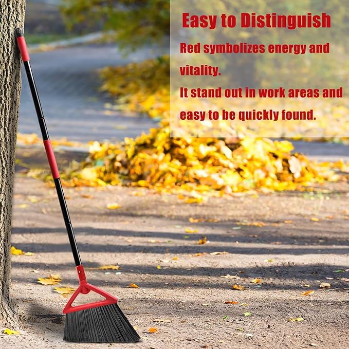 Heavy Duty Commercial Broom, Upgraded Angle Brooms - Image 5
