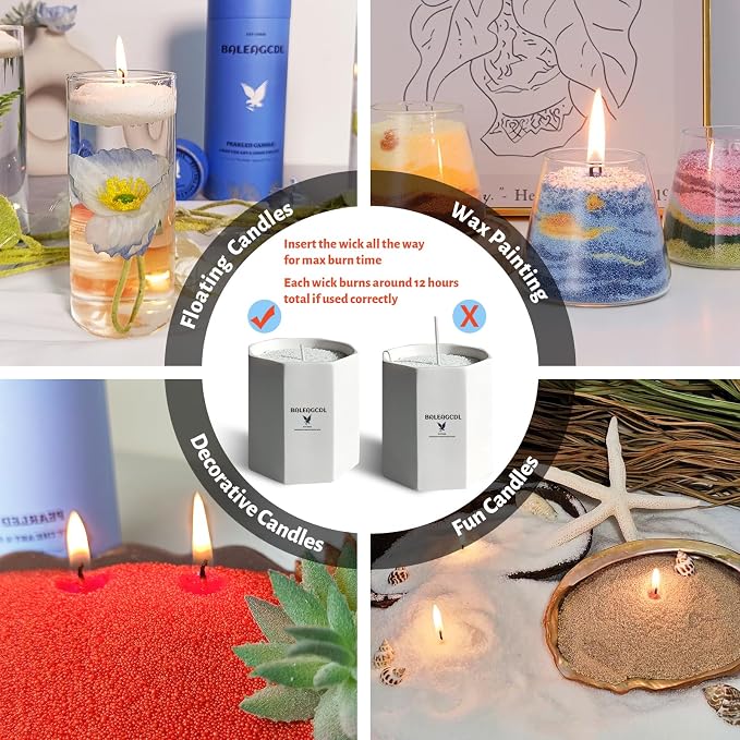 Camellia Scented Red Pearled Candle 18oz Luxury Sand Candle Granulated Wax - Image 4