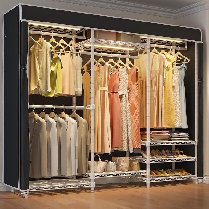VIPEK V5LC Garment Rack Heavy Duty Covered Clothes Racks by VIPEK