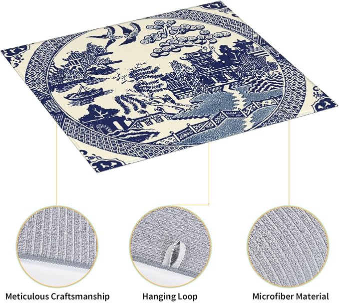 Dish Drying Mat For Kitchen Counter Absorbent Dish Mat Reversible Drainer - Image 4