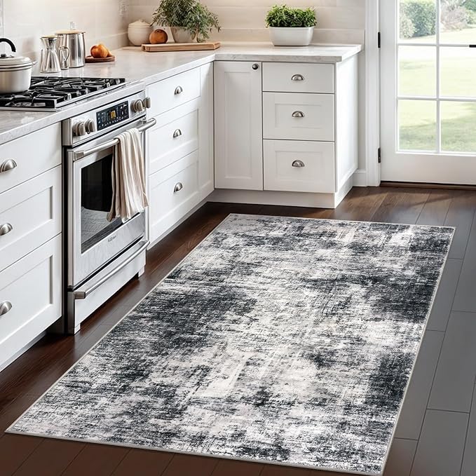 IOHOUZE Abstract Area Rug 4x6 Ft Washable Rugs - Image 2