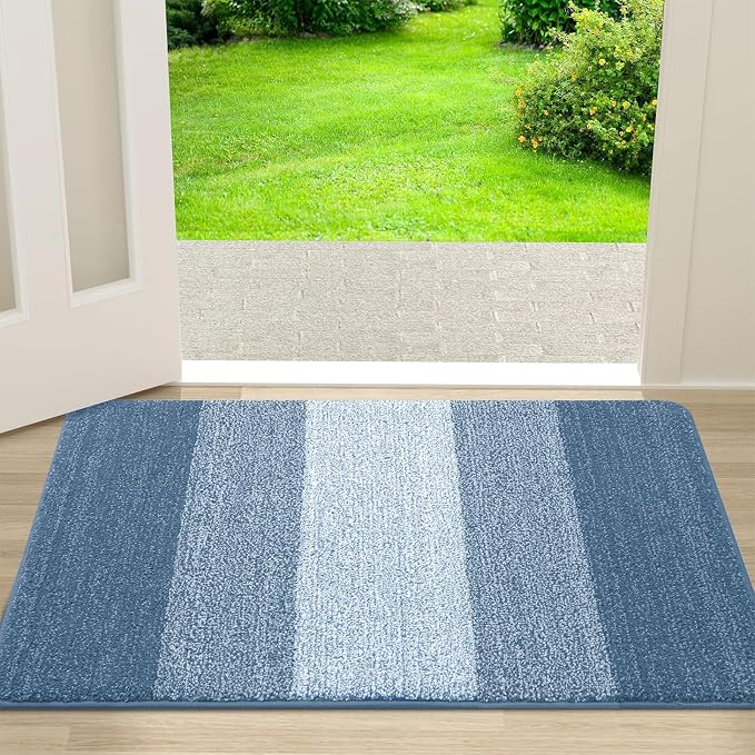 Kitinjoy Indoor Outdoor Door Mat, 30x17 Non-Slip Absorbent Dirt Trapper by Kitinjoy