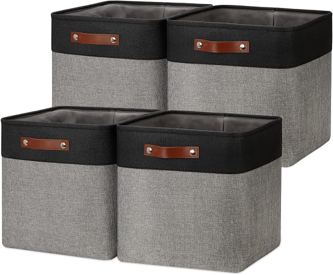 DULLEMELO Storage Bins for Organizing, Closet Storage Baskets for Gift Empty by DULLEMELO