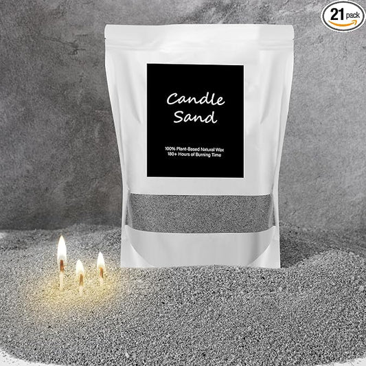MTLEE Candle Sand 3.3 lb DIY Pearled Candle Making Kit Included 20 Pcs Wicks by MTLEE