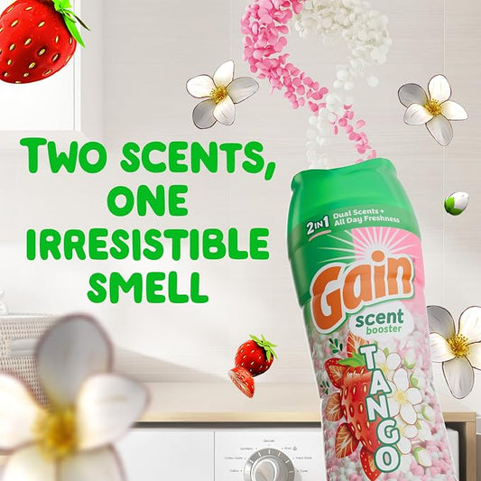 Gain Tango 2-in-1 Laundry Scent Booster Beads, Strawberry and Shea Scent - Image 2